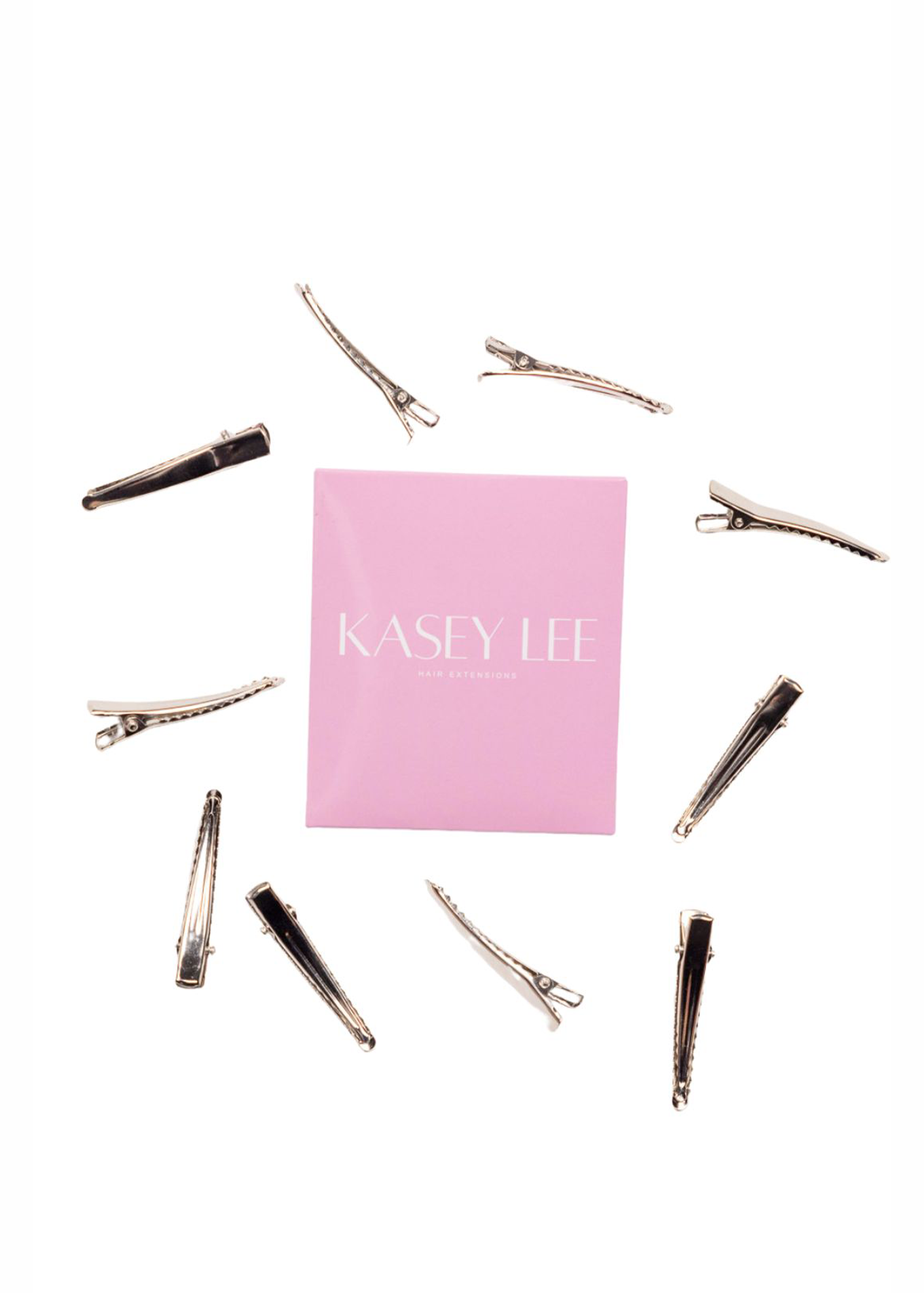 Hair Extension Styling Clips Silver